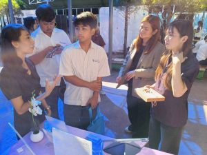 จกรรมแนะแนวการศึกษาและประชาสัมพันธ์หลักสูตร ณ โรงเรียนสารสาสน์วิเทศน์ คลองหลวง