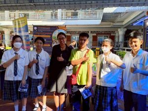 จกรรมแนะแนวการศึกษาและประชาสัมพันธ์หลักสูตร ณ โรงเรียนสารสาสน์วิเทศน์ คลองหลวง