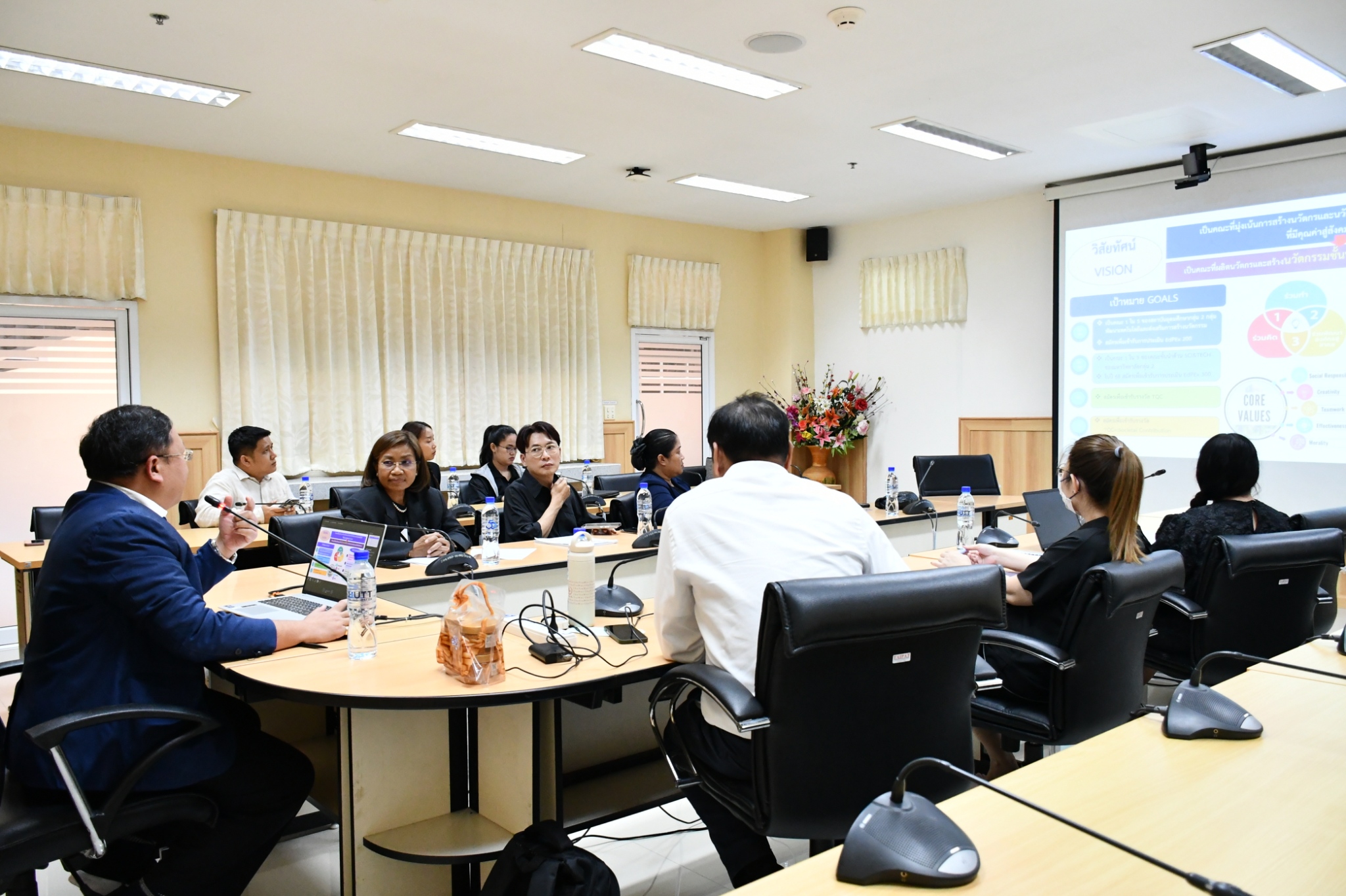คณะวิทย์ฯ มทร.ธัญบุรี ต้อนรับคณะคหกรรมศาสตร์ ดูงานแผนกลยุทธ์และระบบ Sci-Dashboard