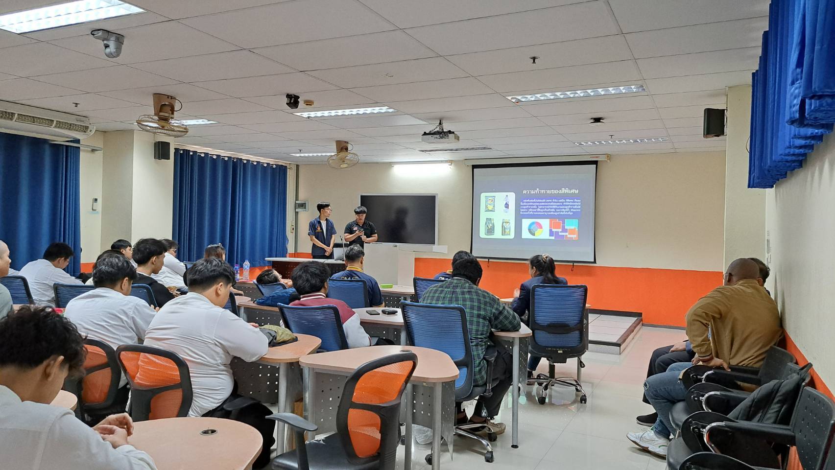 กิจกรรมแลกเปลี่ยนเรียนรู้โครงงานนักศึกษา ร่วมกับหลักสูตรเทคโนโลยีสารสนเทศ คณะวิทยาศาสตร์และเทคโนโลยีการเกษตร มหาวิทยาลัยเทคโนโลยีราชมงคลล้านนา ตาก