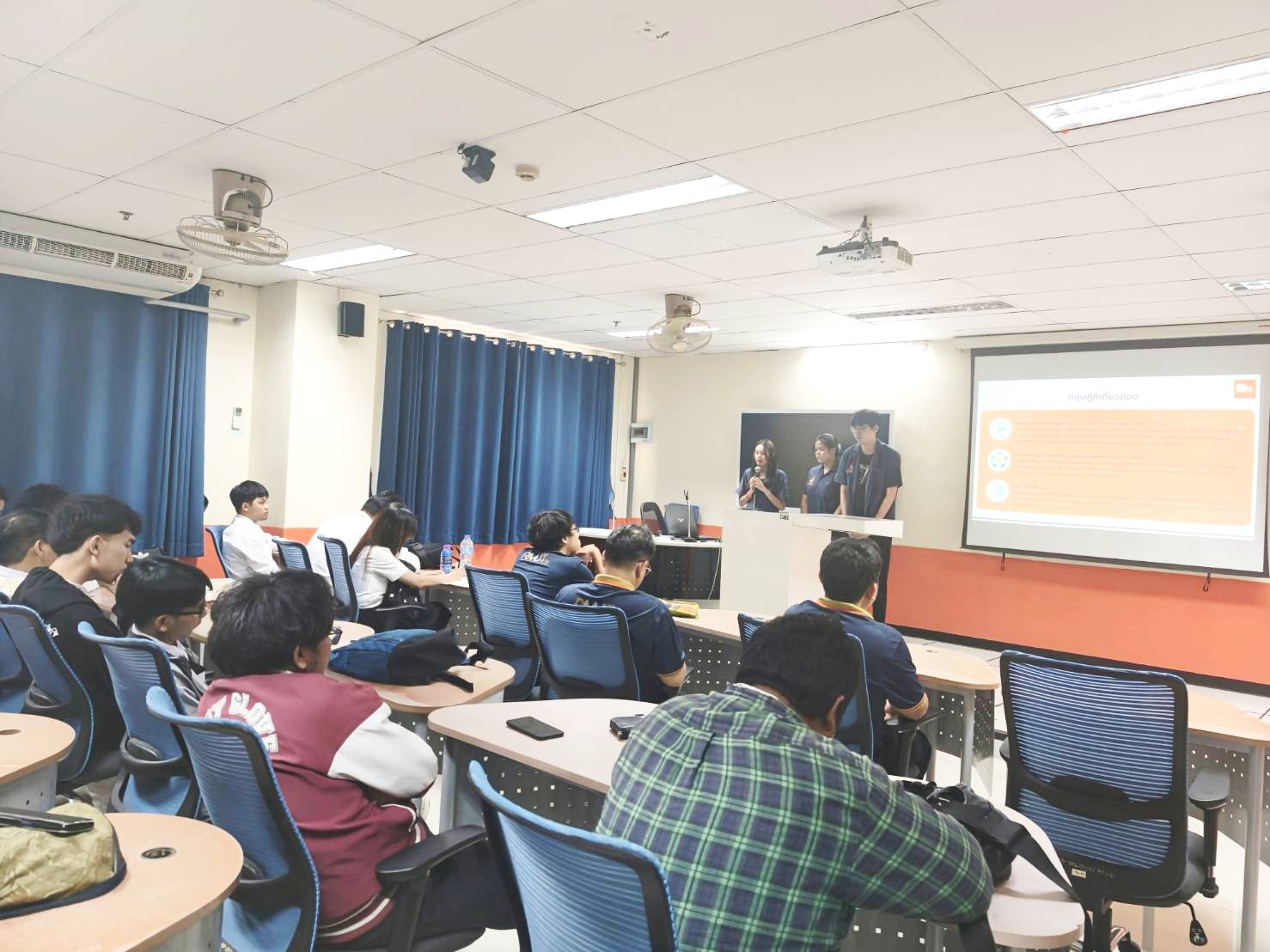 กิจกรรมแลกเปลี่ยนเรียนรู้โครงงานนักศึกษา ร่วมกับหลักสูตรเทคโนโลยีสารสนเทศ คณะวิทยาศาสตร์และเทคโนโลยีการเกษตร มหาวิทยาลัยเทคโนโลยีราชมงคลล้านนา ตาก