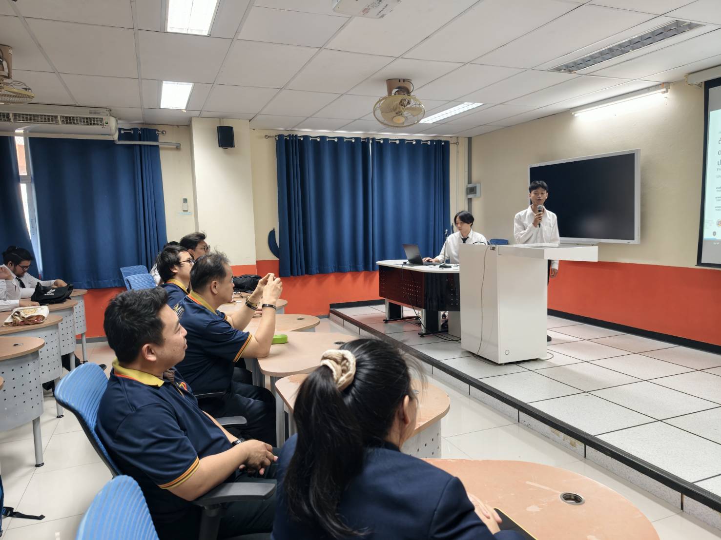 กิจกรรมแลกเปลี่ยนเรียนรู้โครงงานนักศึกษา ร่วมกับหลักสูตรเทคโนโลยีสารสนเทศ คณะวิทยาศาสตร์และเทคโนโลยีการเกษตร มหาวิทยาลัยเทคโนโลยีราชมงคลล้านนา ตาก