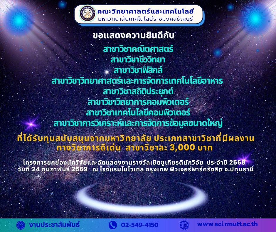 รางวัลเชิดชูเกียรติในพิธี “สุดยอดนักวิจัย” ประจำปี 256