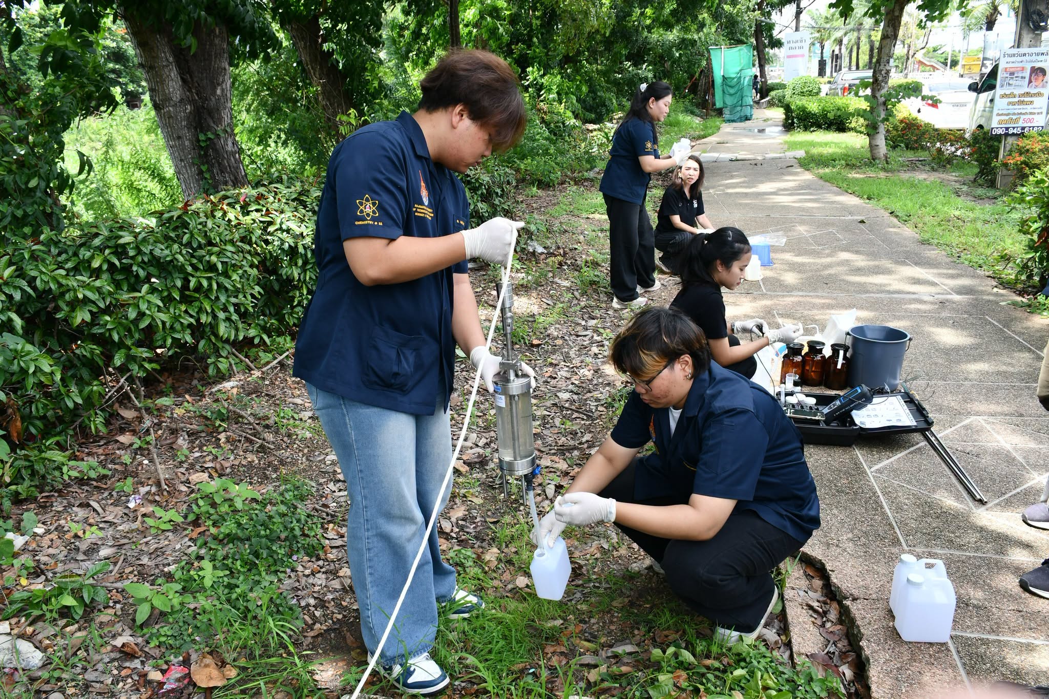 คณะวิทยาศาสตร์ฯ มทร.ธัญบุรี ลงพื้นที่ตรวจคุณภาพน้ำ จ.ปทุมธานี