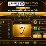คณะวิทย์ฯ มทร.ธัญบุรี โชว์ผลงานวิจัยระดับโลก ตีพิมพ์บนฐานข้อมูล SCOPUS ประจำเดือนมิถุนายน 2569